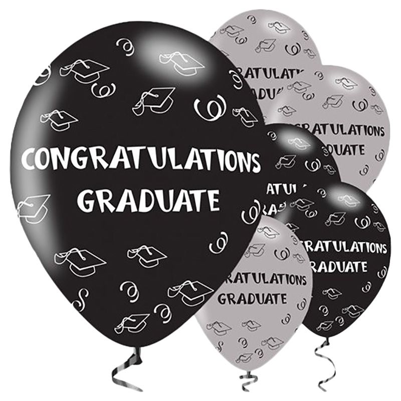 Party Camel - Congratulations Graduate Balloons - 6pcs - 11-Inch