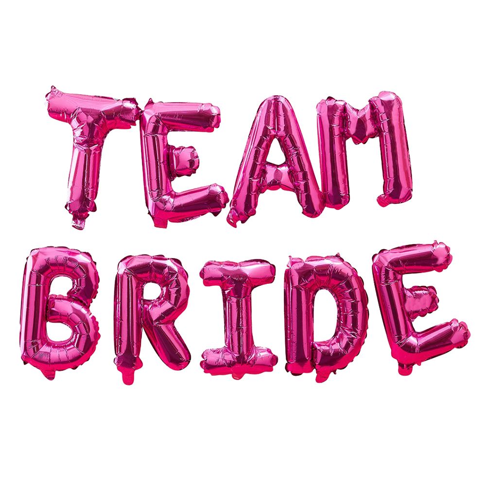 Ginger Ray - Hot Team Bride Balloon Bunting - Pink