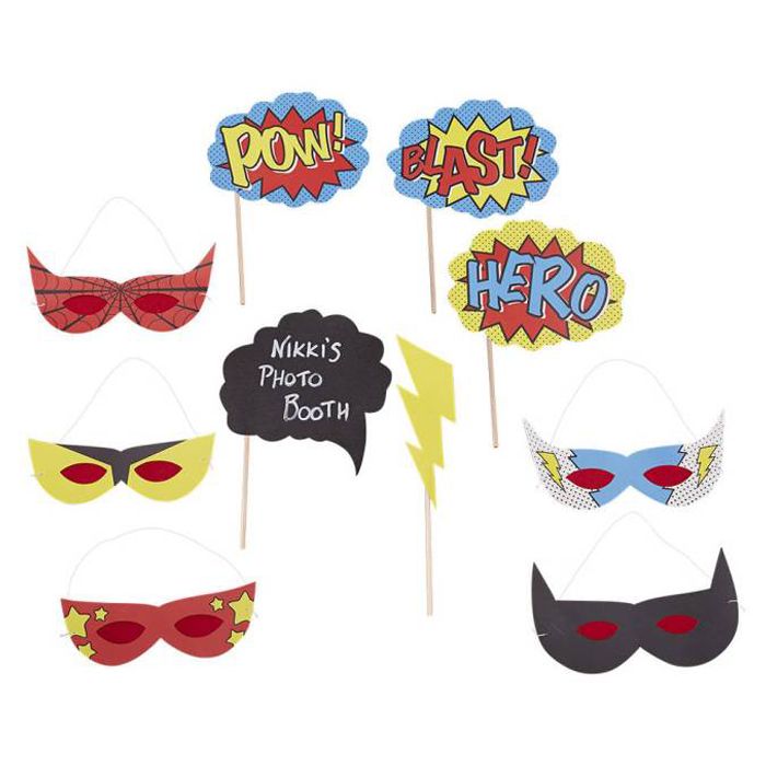 Ginger Ray - Comic Superhero - Photo Booth Props