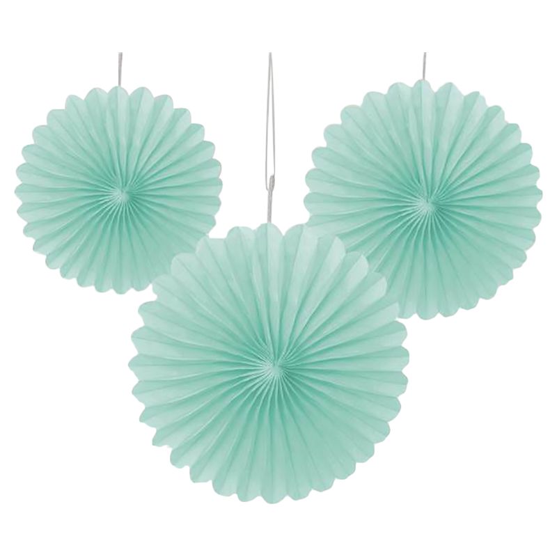 Party Camel - Mini Hanging Fans - Mint Green