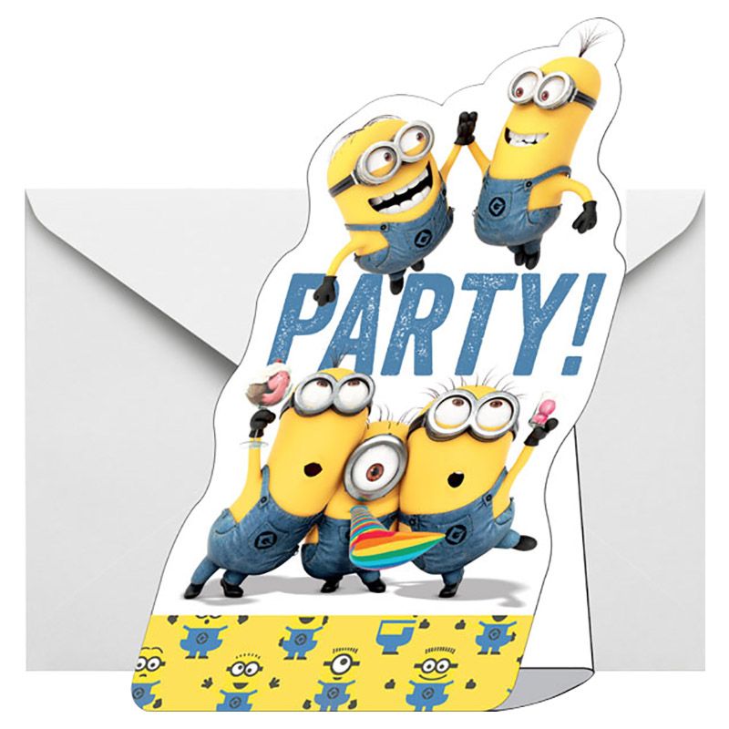 Party Camel - Minions Party Invitations - 8pcs