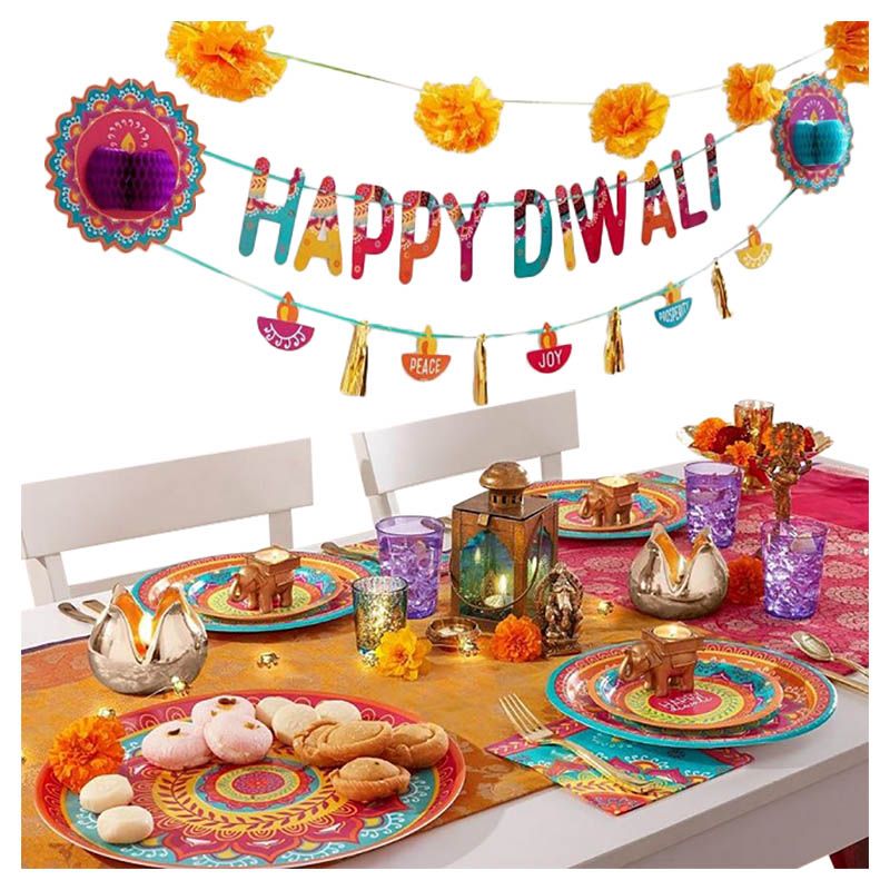 Party Camel - Diwali Letter Banner Kit - 2pcs