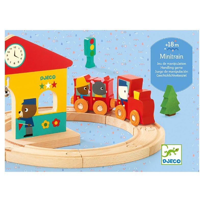 Djeco - Wooden Mini Train Set