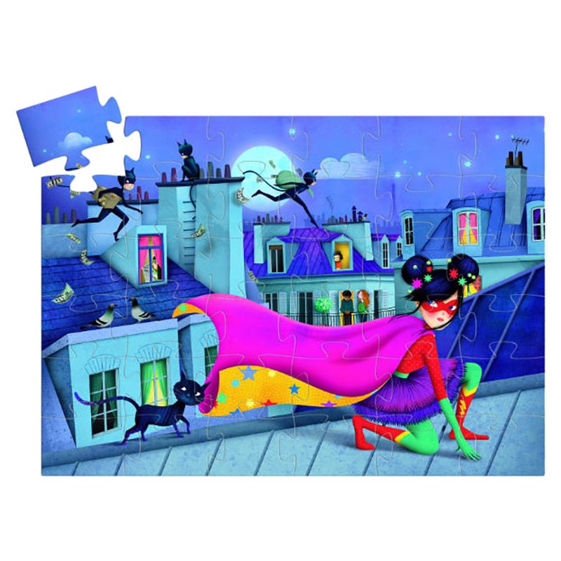 Djeco - Silhouette Puzzles Super Star