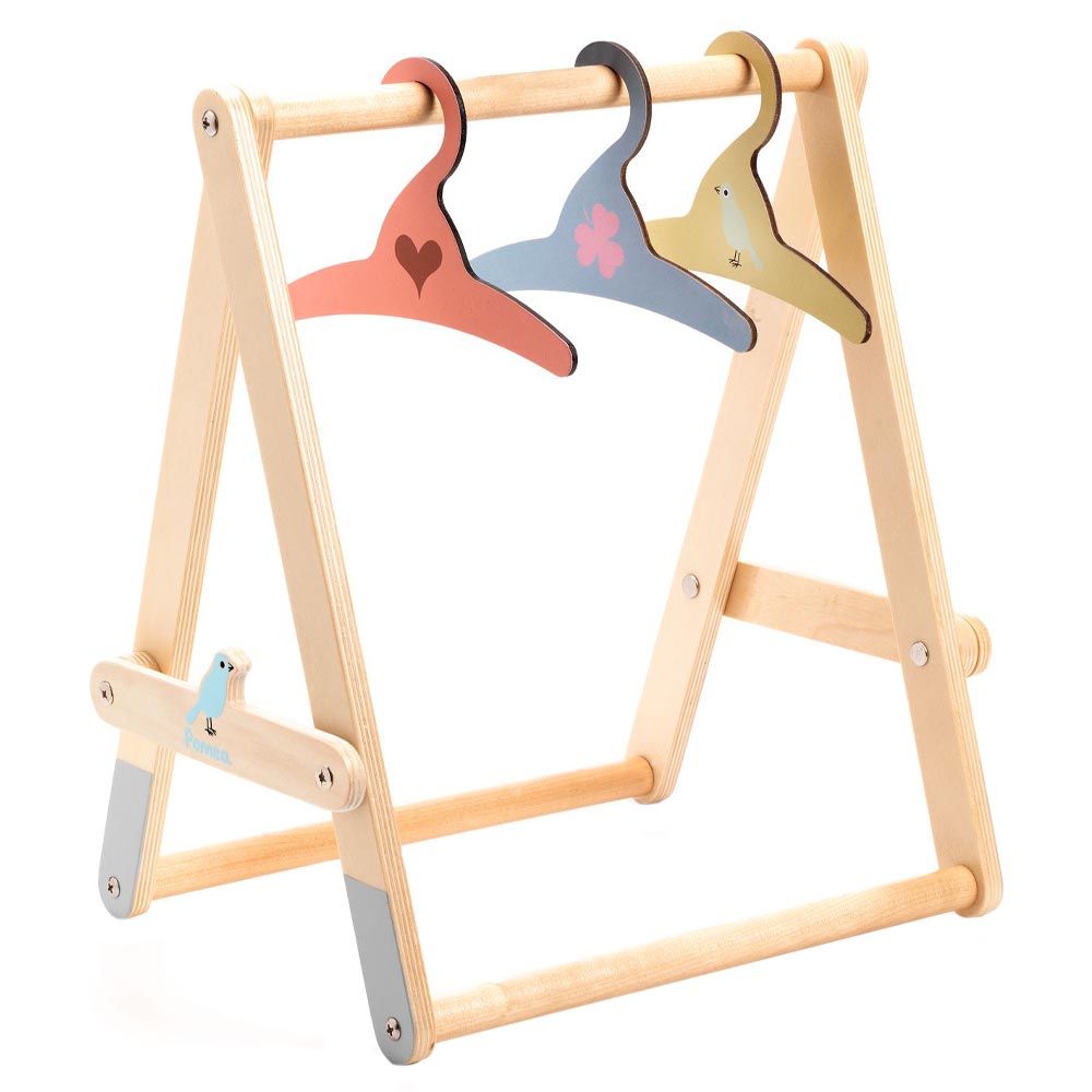 Djeco - Pomea Clothes Rack & Hangers