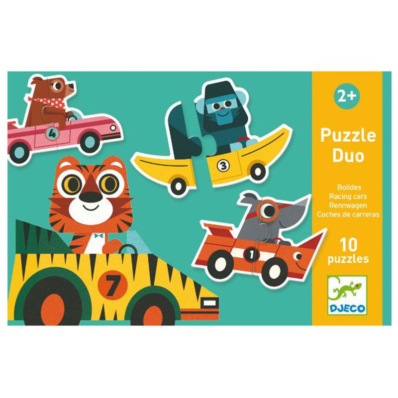 DJECO - Racing Cars Puzzle Duo