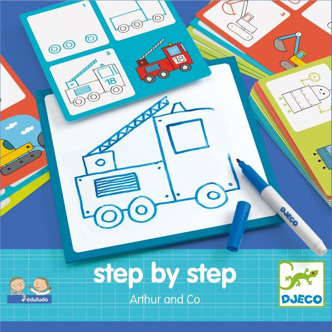 Djeco - Step By Step Drawing - Arthur And Co