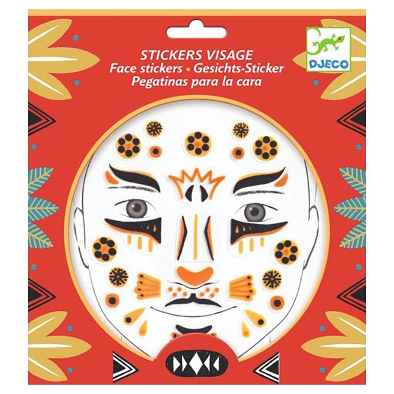 DJECO - Leopard Face Stickers