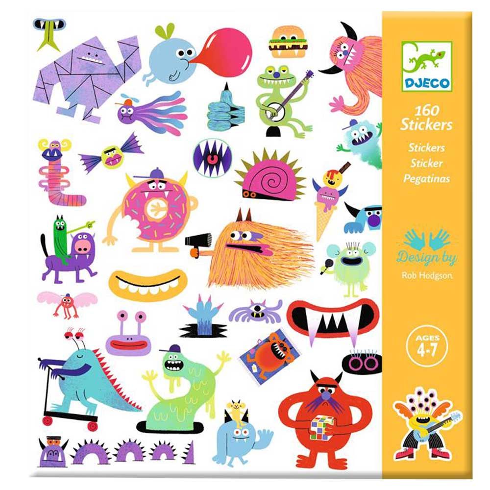 Djeco - Monsters Stickers