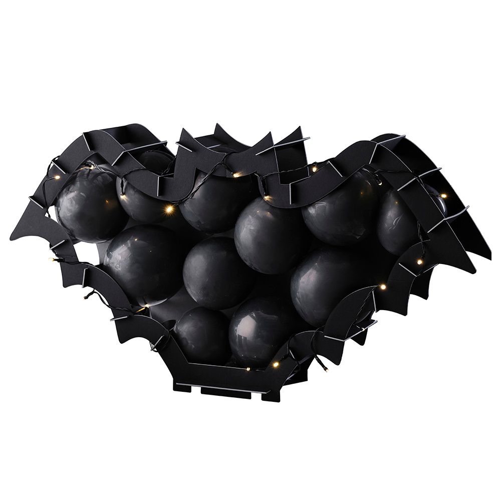 Ginger Ray - Bat Balloon Mosaic Frame - Black