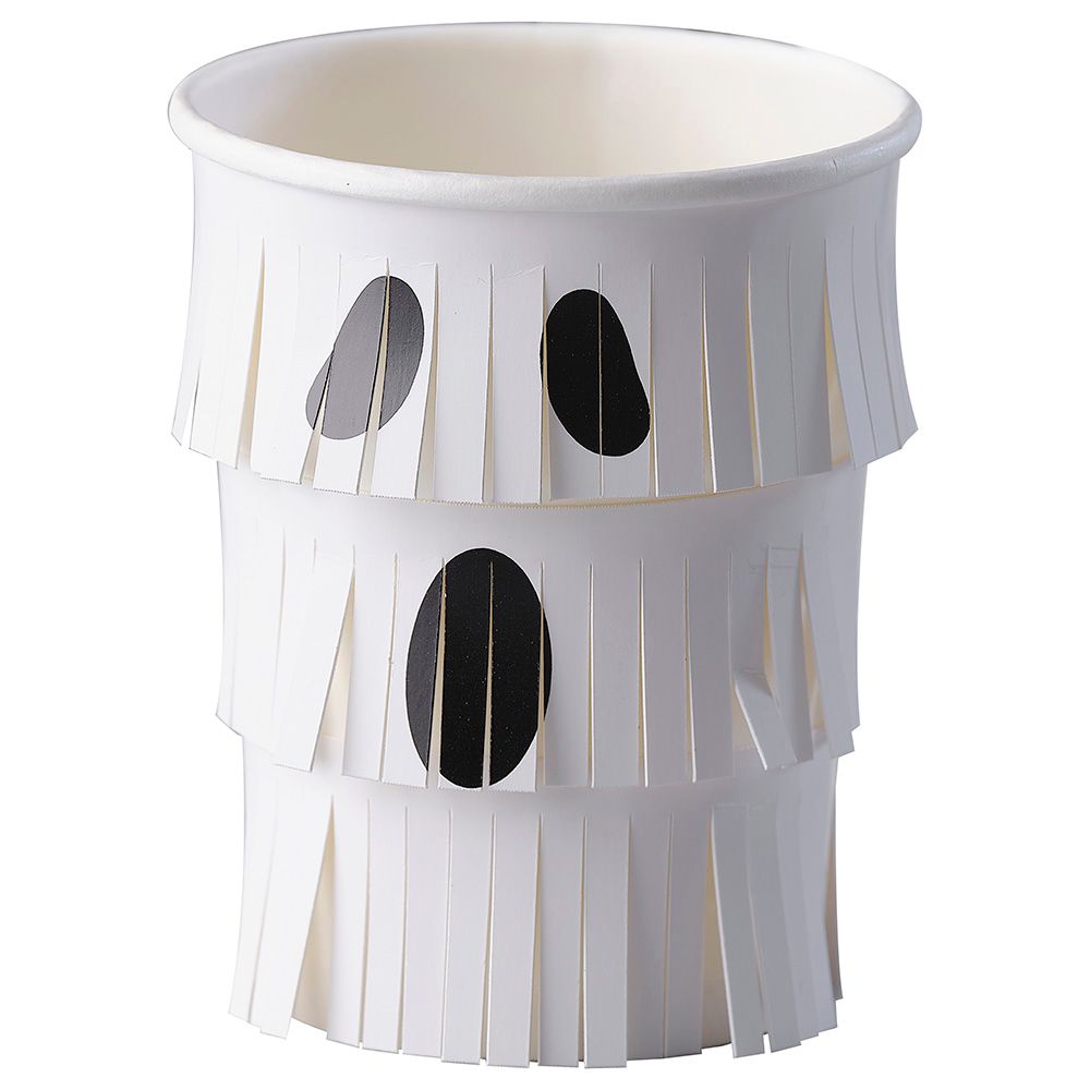 Ginger Ray - Ghost Fringe Paper Cups - 8pcs