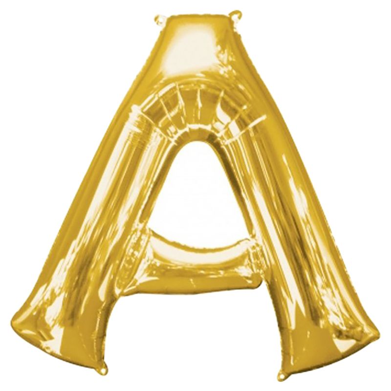 Amscan - 16" Gold Foil Letter A Balloon