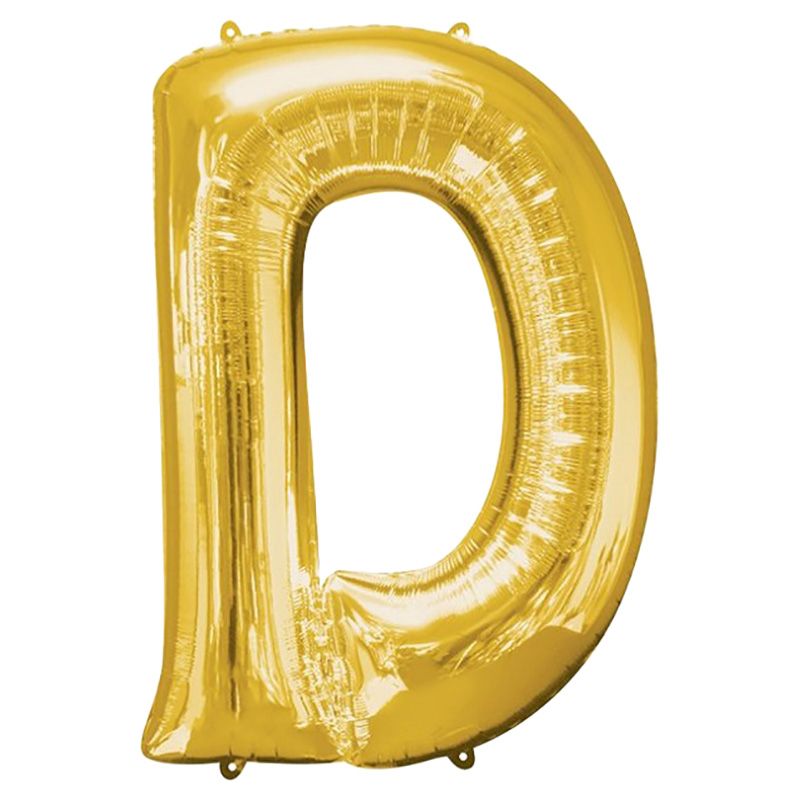 Amscan - 16" Gold Foil Letter D Balloon