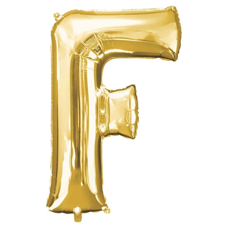 Amscan - 16" Gold Foil Letter F Balloon