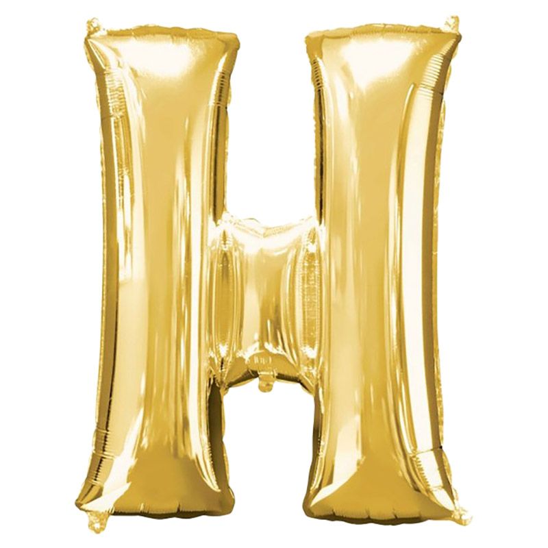 Amscan - 16" Gold Foil Letter H Balloon