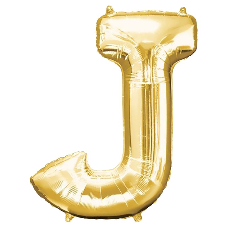 Amscan - 16" Gold Foil Letter J Balloon