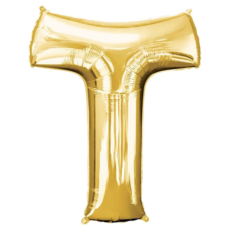 Amscan - 16" Gold Foil Letter T Balloon