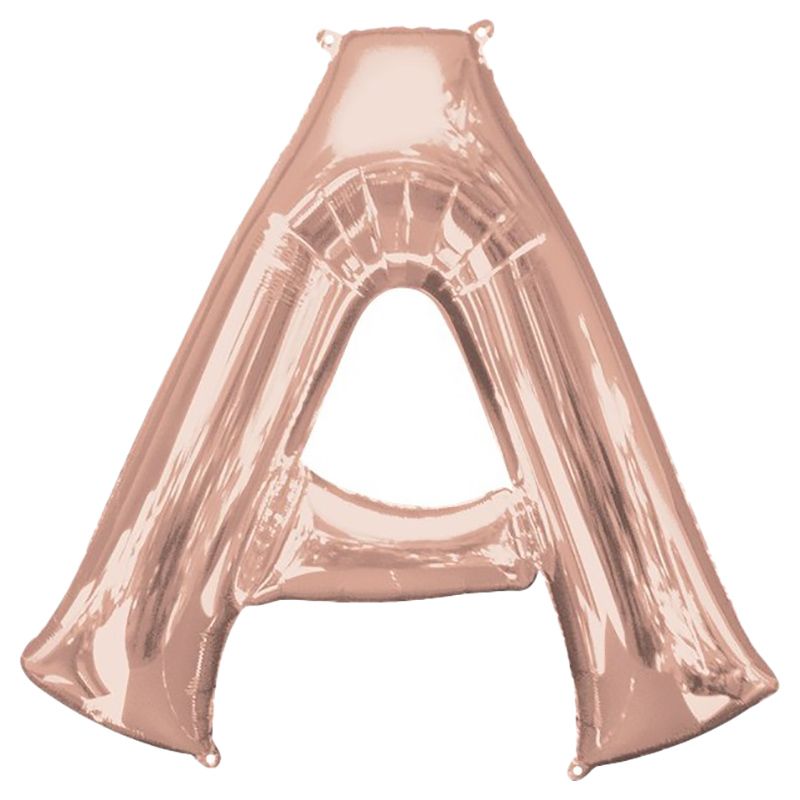 Amscan - 16" Rose Gold Letter A Balloon