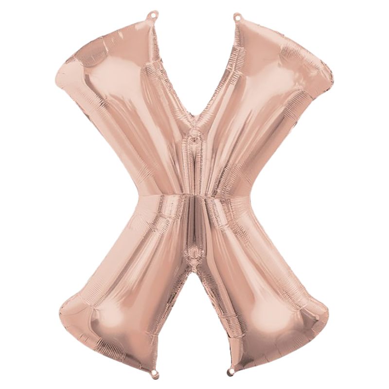 Amscan - 16" Rose Gold Letter X Balloon