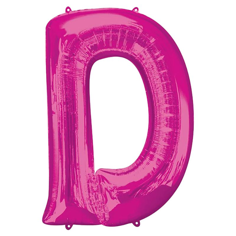 Amscan - 16" Pink Letter D Balloon