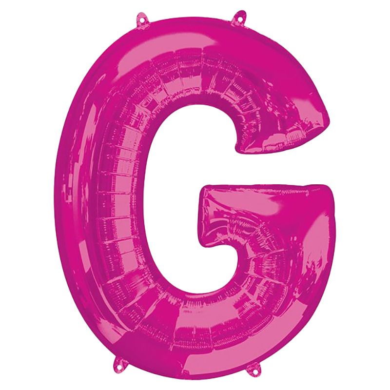 Amscan - 16" Pink Letter G Balloon