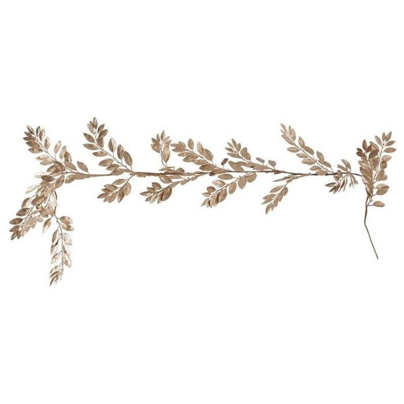 Ginger Ray - Gold Glitter Foliage Garland - White