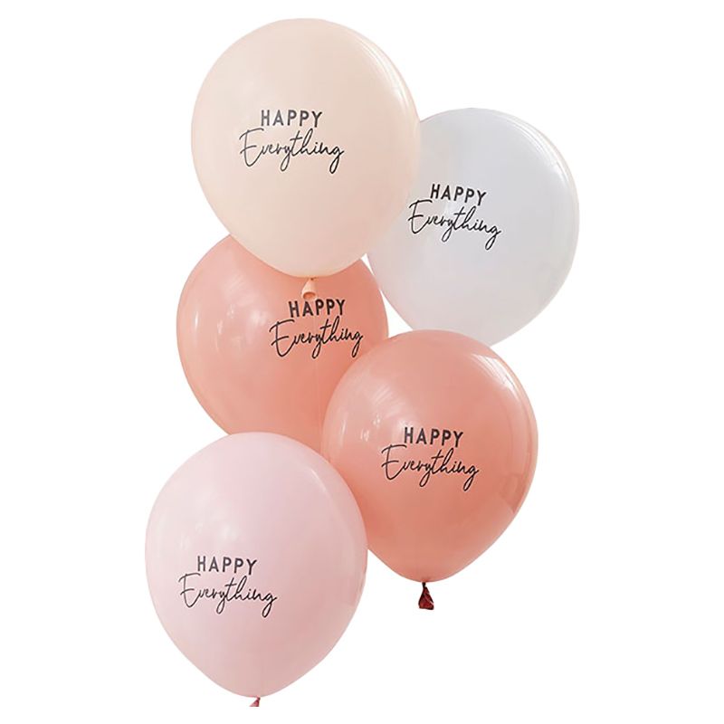 Ginger Ray - Muted Pastel Happy Everything Party Balloons