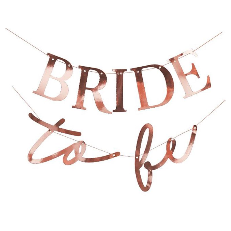 Ginger Ray - Rose Gold 'Bride To Be' Banner