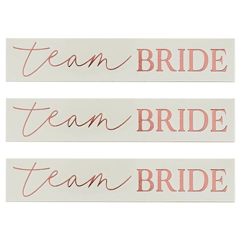 Ginger Ray - Rose Gold 'Team Bride' Tattoos