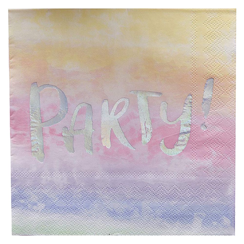 Ginger Ray - Iridescent Party Paper Napkins