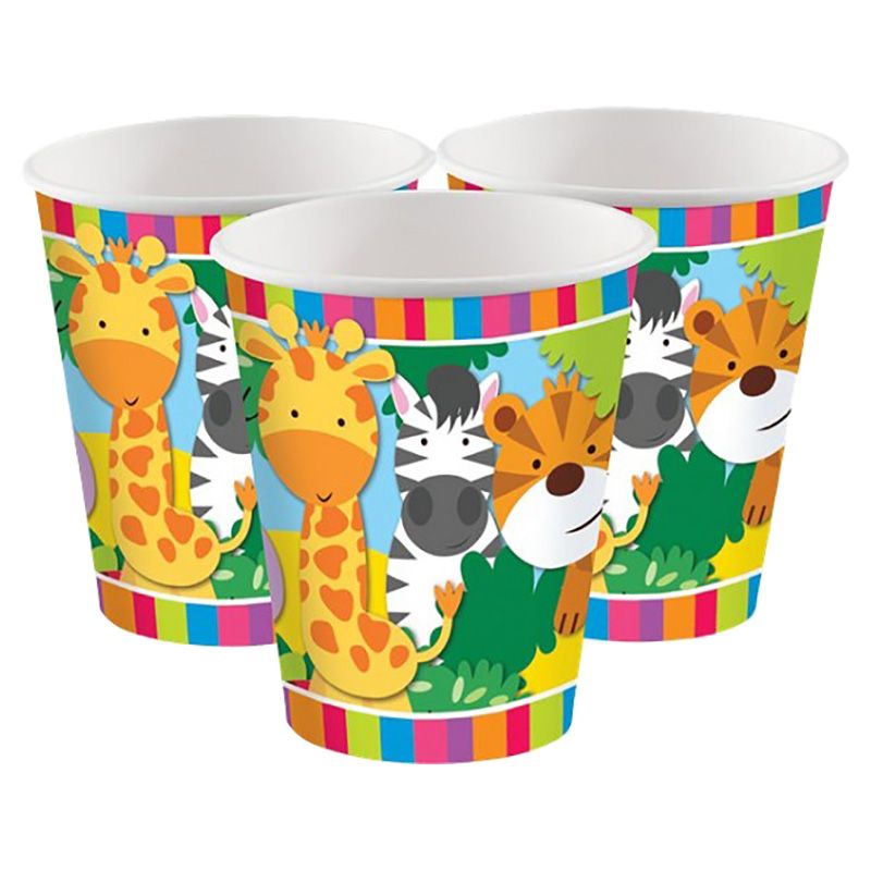 Party Camel - Jungle Friends Cups - 266ml - 8pcs