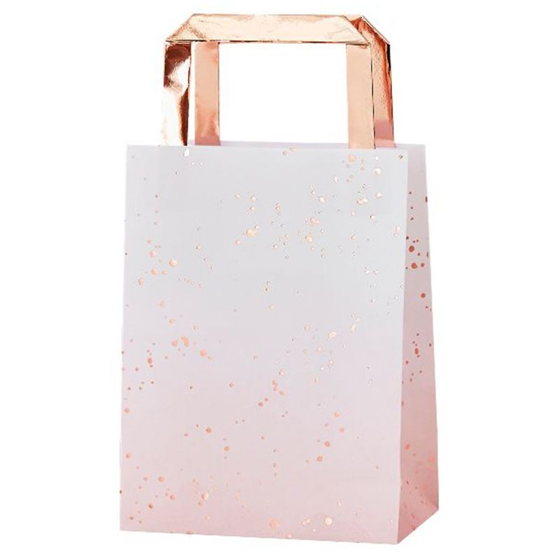 Ginger Ray - Pink Ombre Watercolour Rose Gold Party Bags