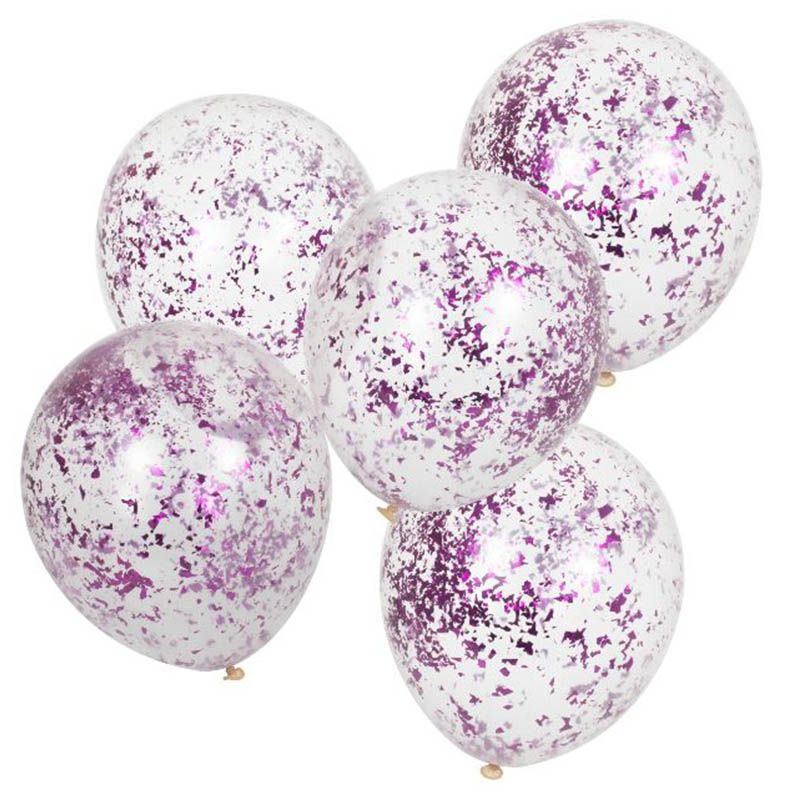 Ginger Ray - Lilac Confetti Filled Balloons