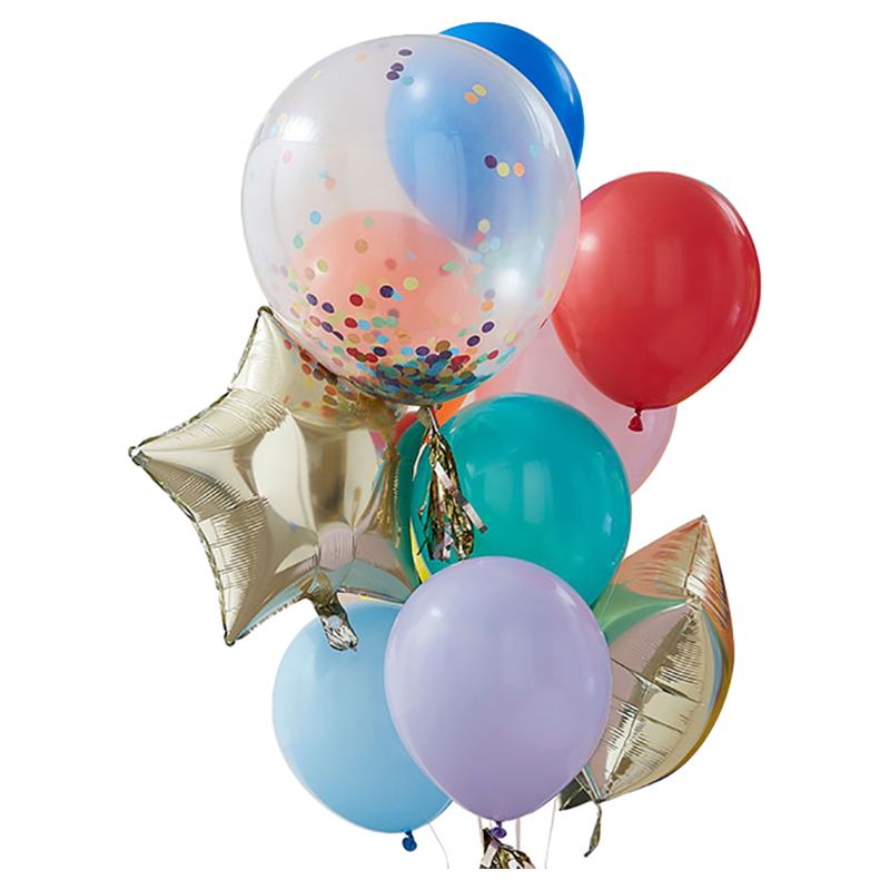 Ginger Ray - Rainbow Party Mixed Balloon Bundle