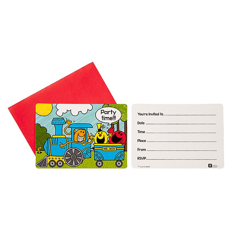 Talking Tables - Mr Men Travel Invitation Postcards