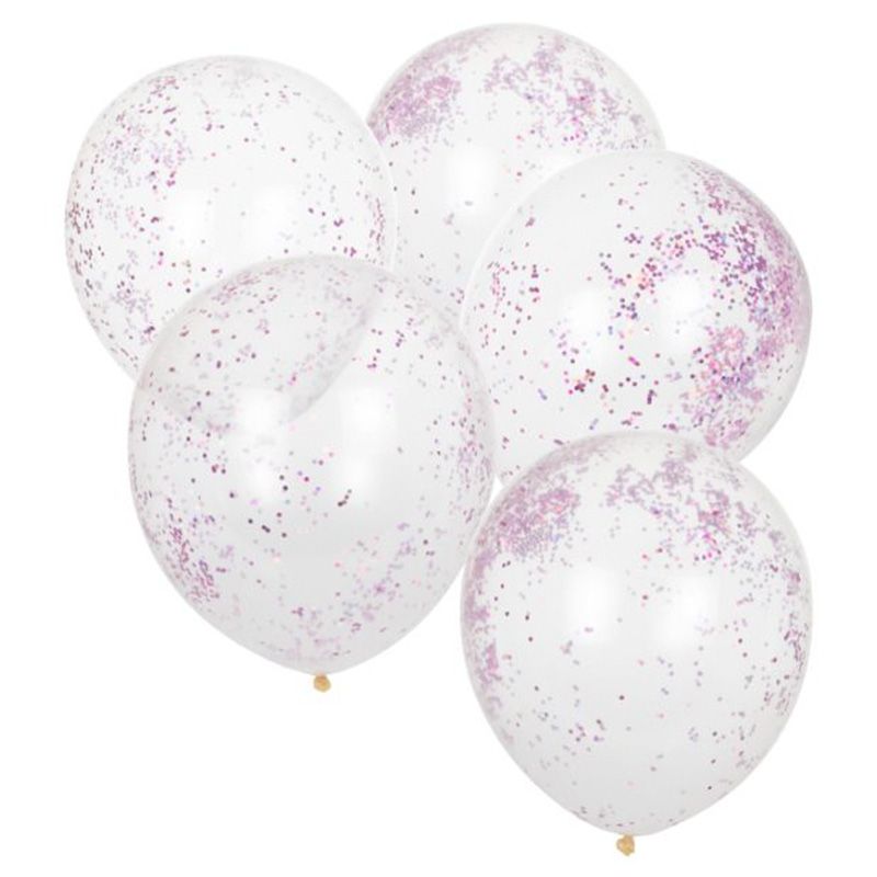 Ginger Ray - Pink Pamper Party Glitter Balloons