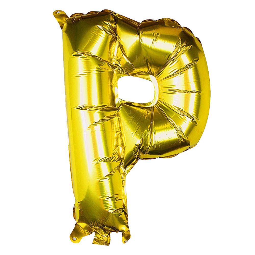 Ginger Ray - Gold Foil Letter P Balloon Pick & Mix