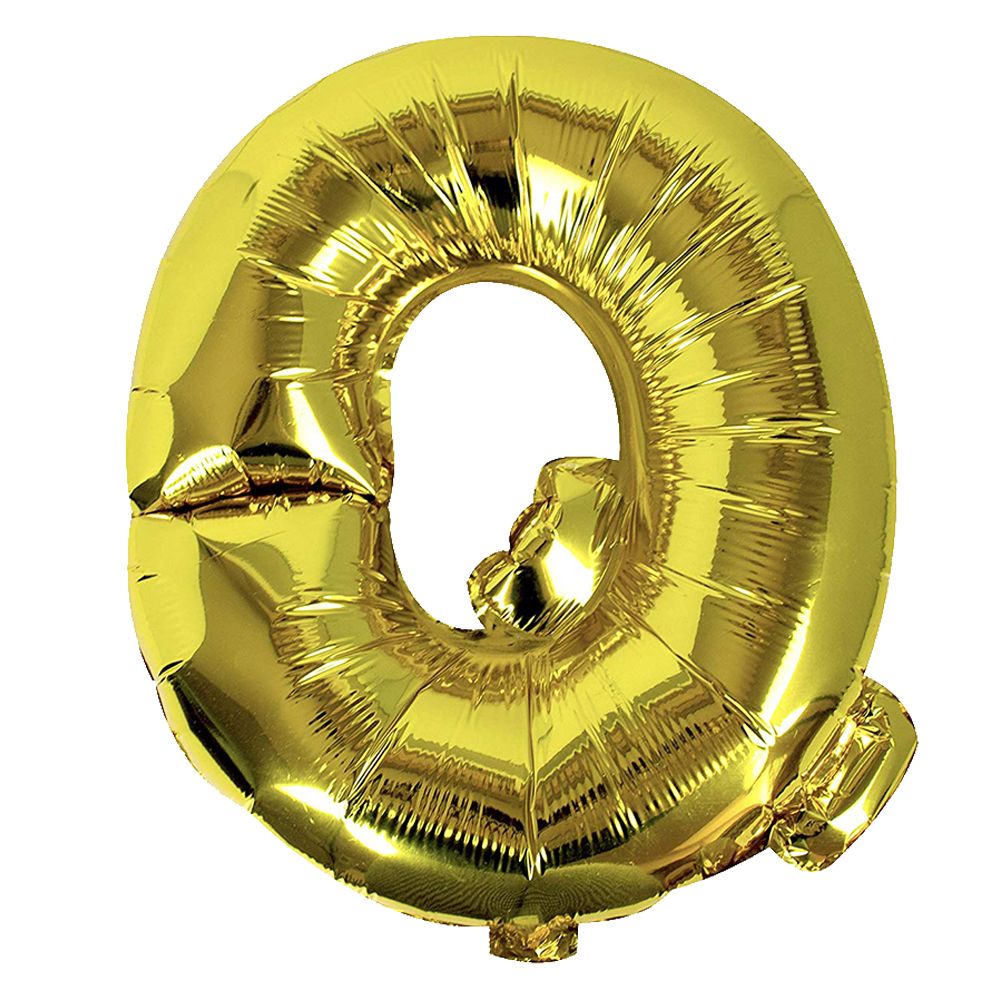 Ginger Ray - Gold Foil Letter Q Balloon Pick & Mix