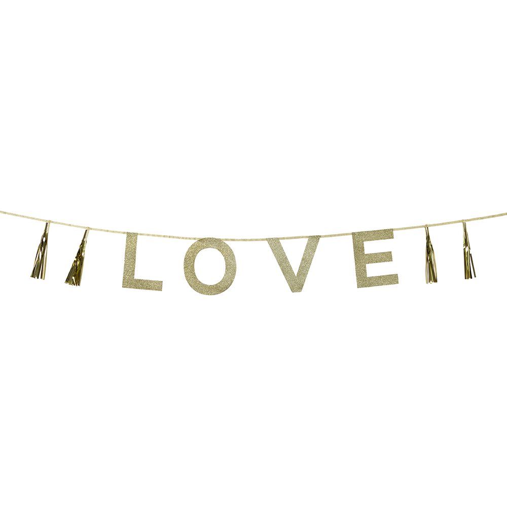 Talking Tables - Say It With Glitter 'Love' Banner