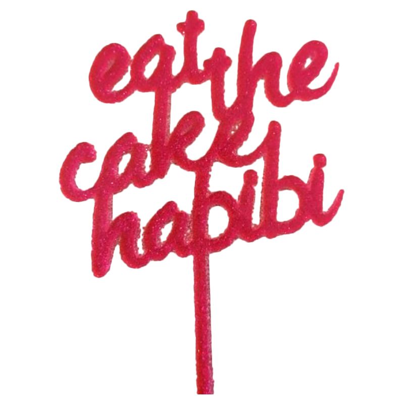 Slice Cake Toppers - Eat The Cake Habibi Cake Topper