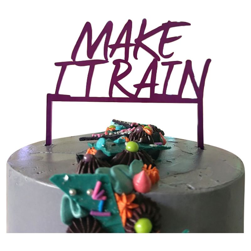 Slice Cake Toppers - Make It Rain Cake Topper