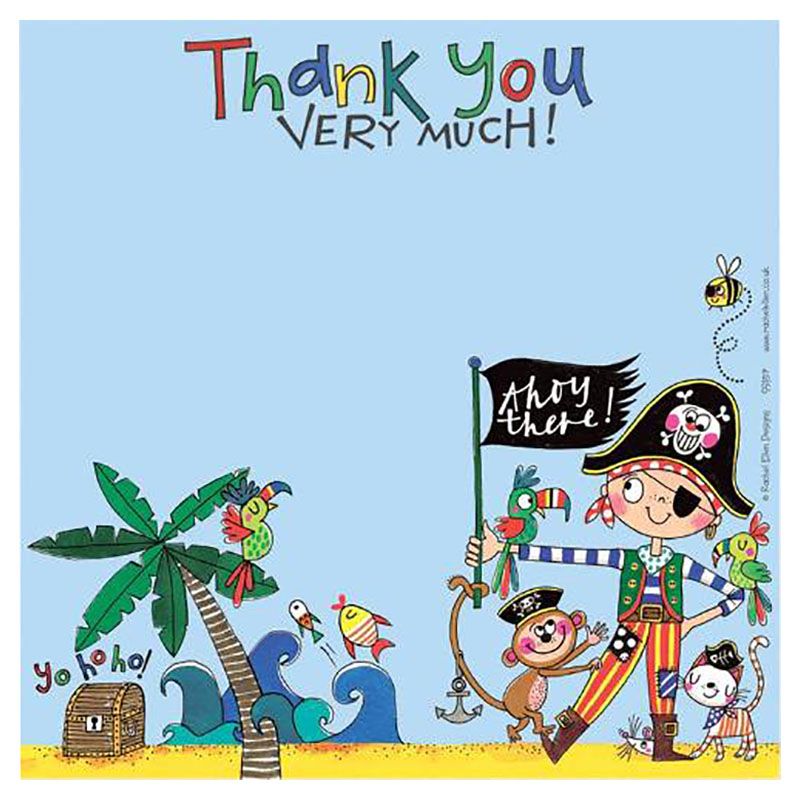 Rachel Ellen Designs - Thank You Pirate Card