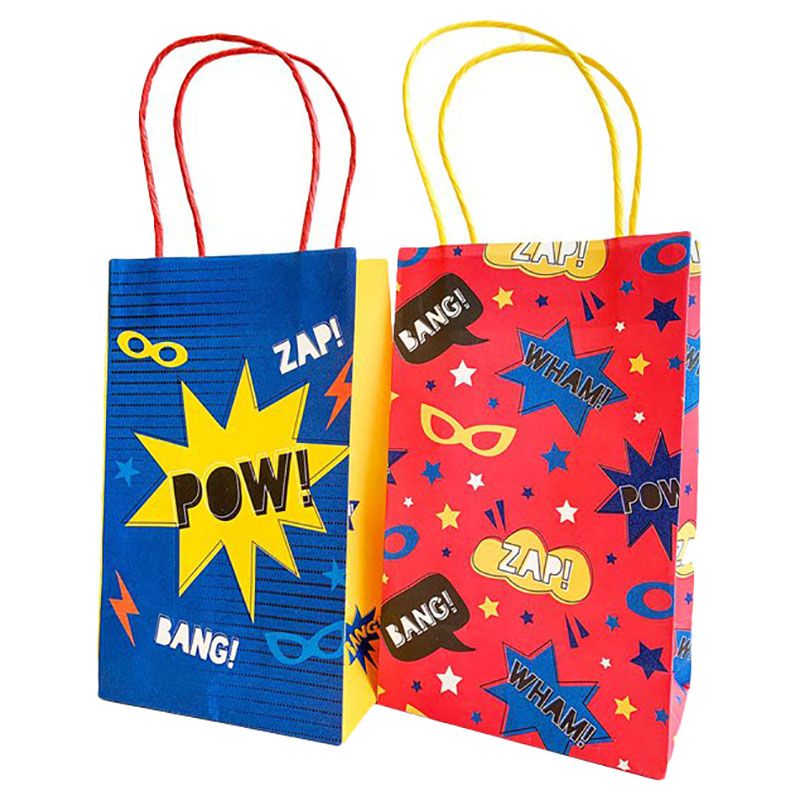 Party Camel - Super Hero Party Paper Treat Bag - 8pcs