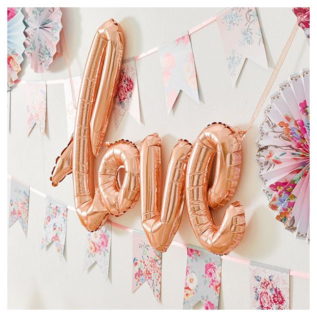 Talking Tables - Truly Romantic Rose Gold Love Balloon