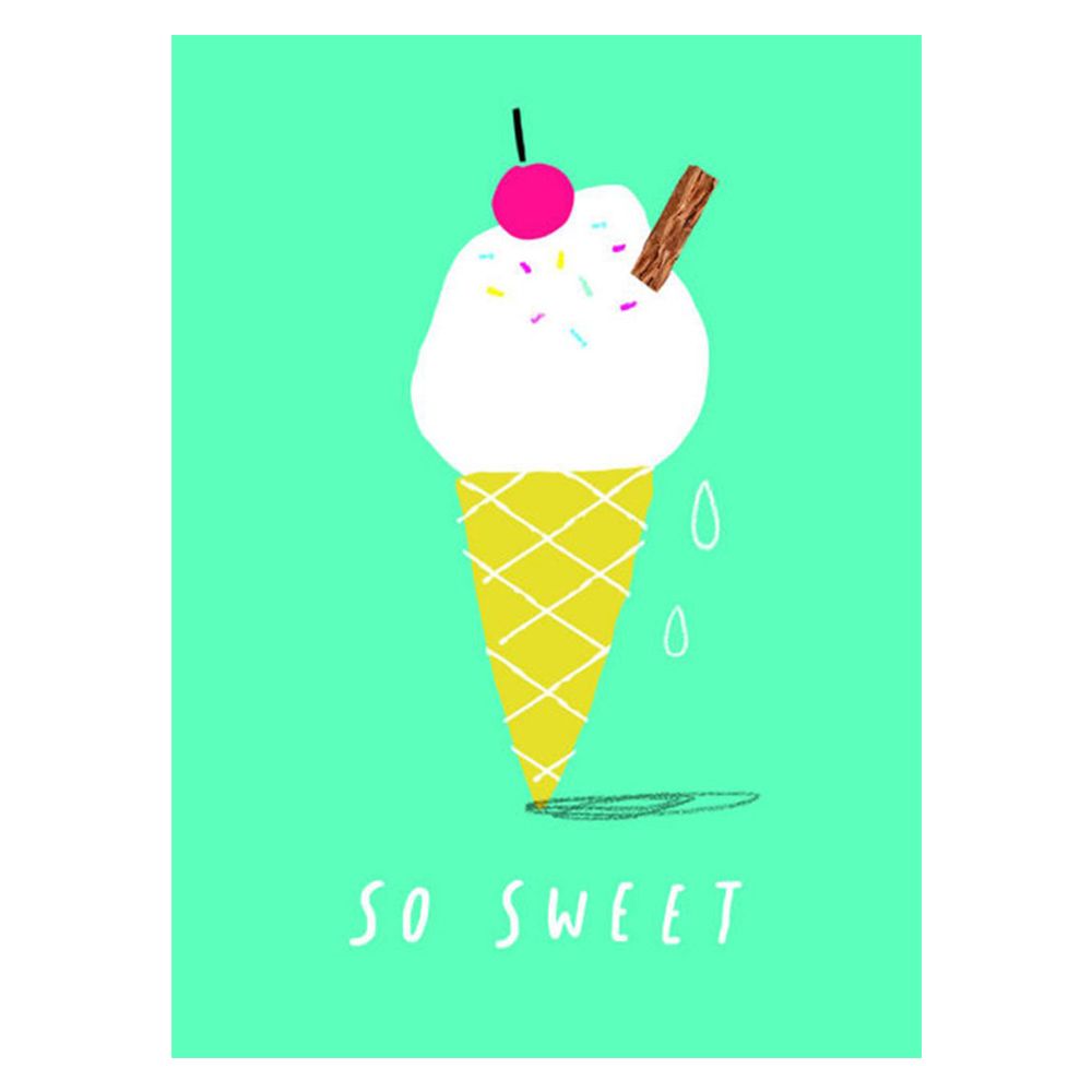 Rachel Ellen - Tutti Frutti Ice Cream Greeting Card