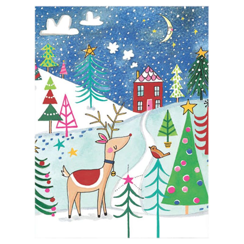 Rachel Ellen - Reindeer Scene Card By 5's