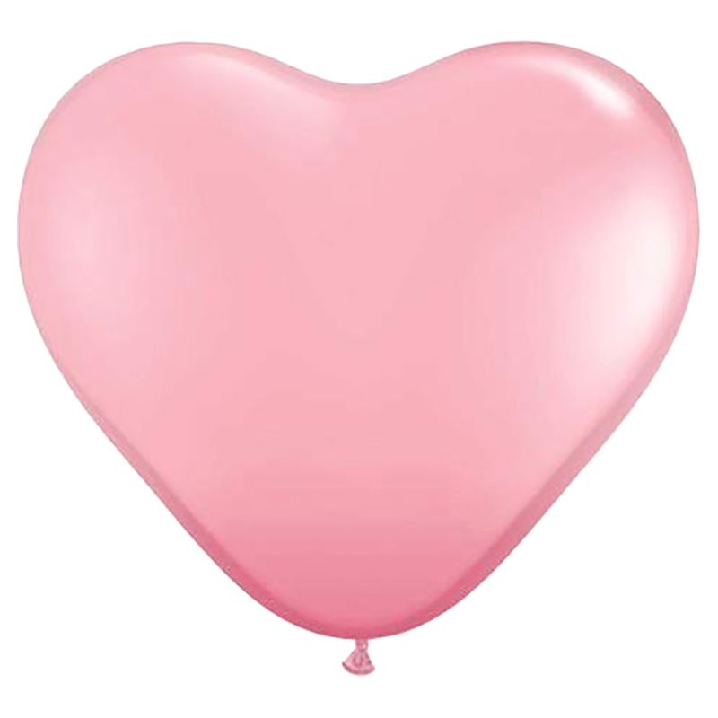 Qualatex - 11 inches Pink Heart Latex Balloon 100pcs