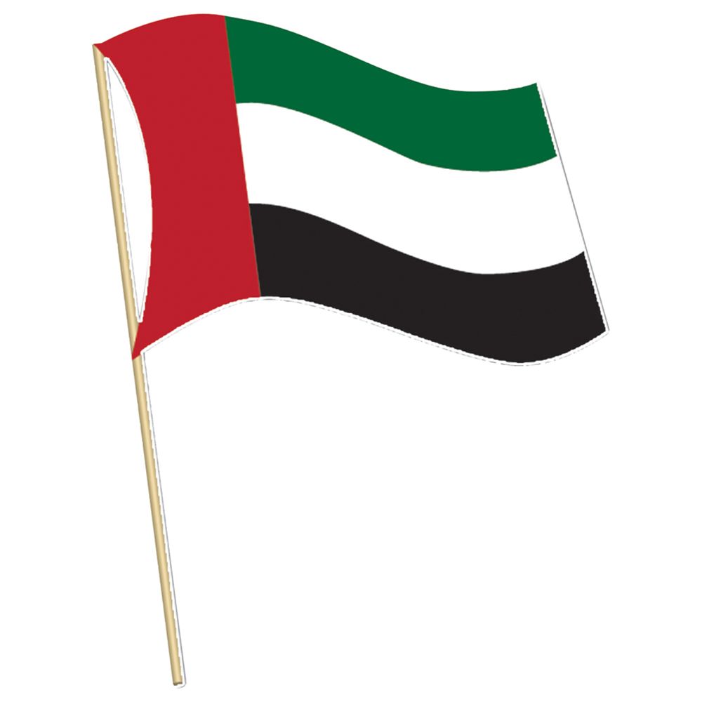 Party Magic - UAE Flag With Wooden Stick