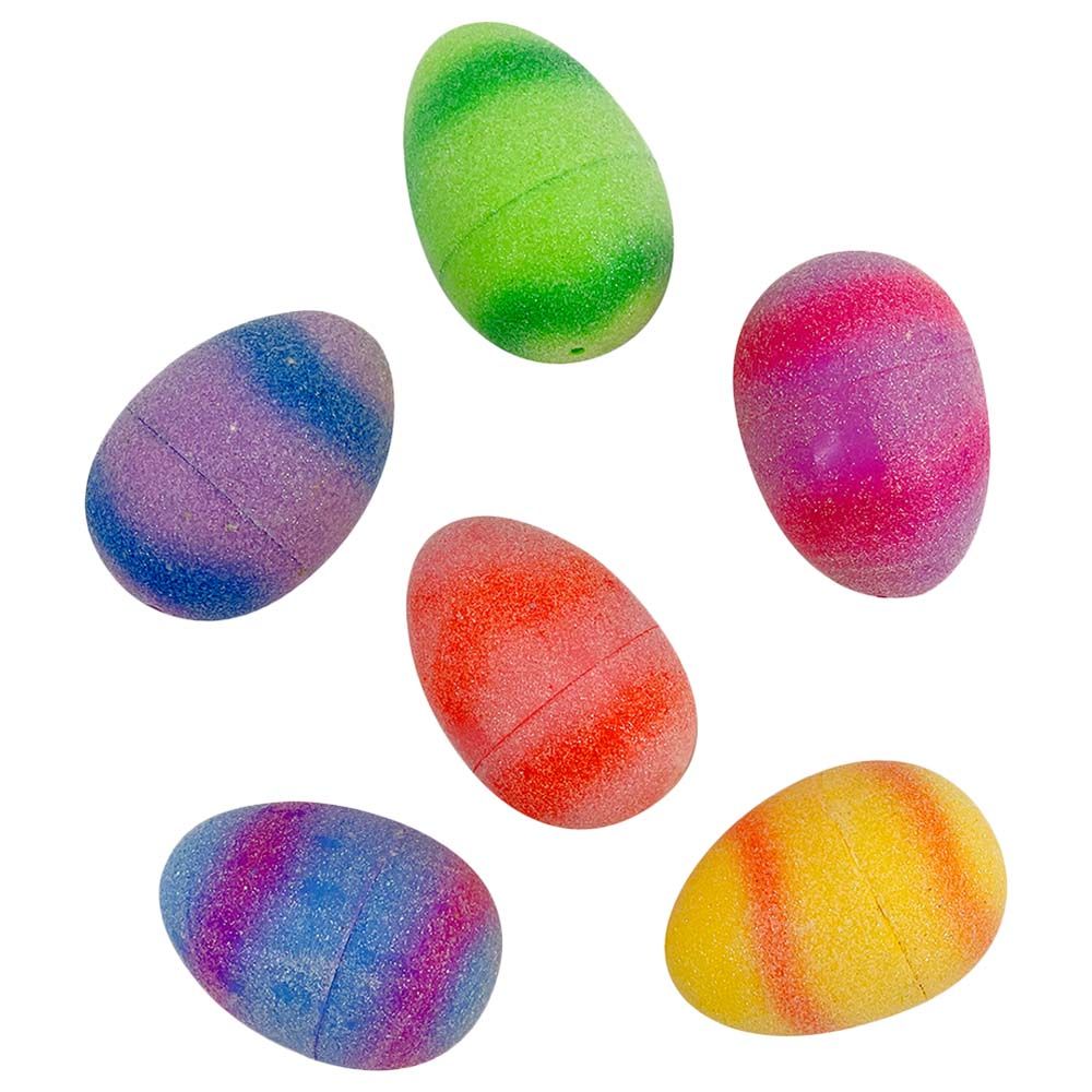 Party Magic - Easter Glittered Filler Eggs 8cm - 6pcs