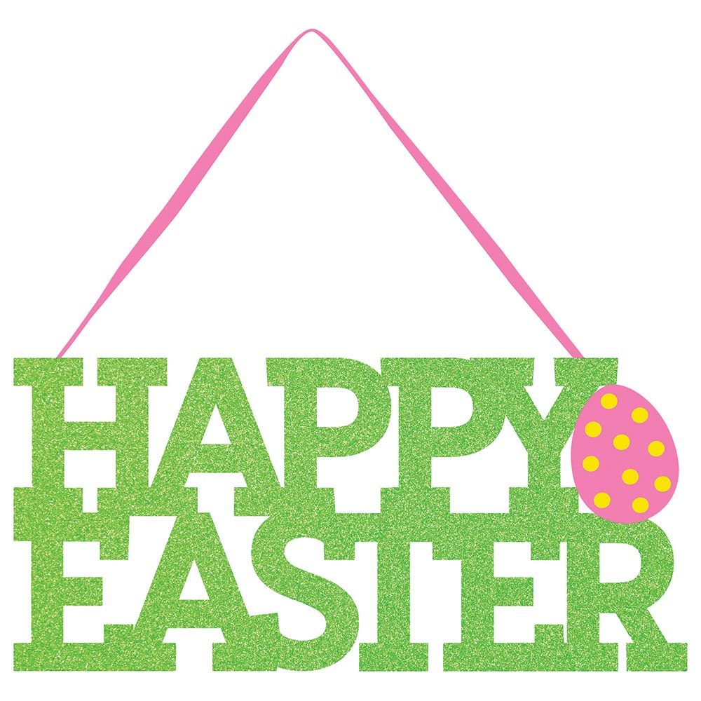 Creative Converting - Happy Easter Glitter Hanging Sign